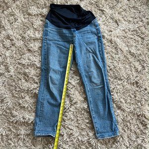 EUC Madewell Maternity Over-the-Belly Perfect Vintage Jeans in Banner Wash 25